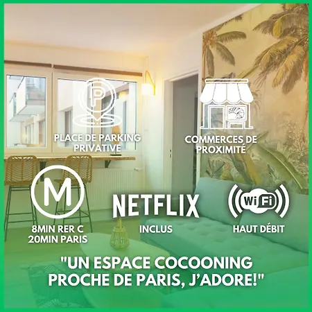 Apartment Cosy T3 - Rer C 400m *